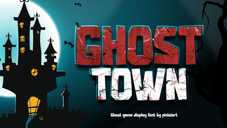 

Ghost Town - A Display Font for Spooky Themed Book Markets and More