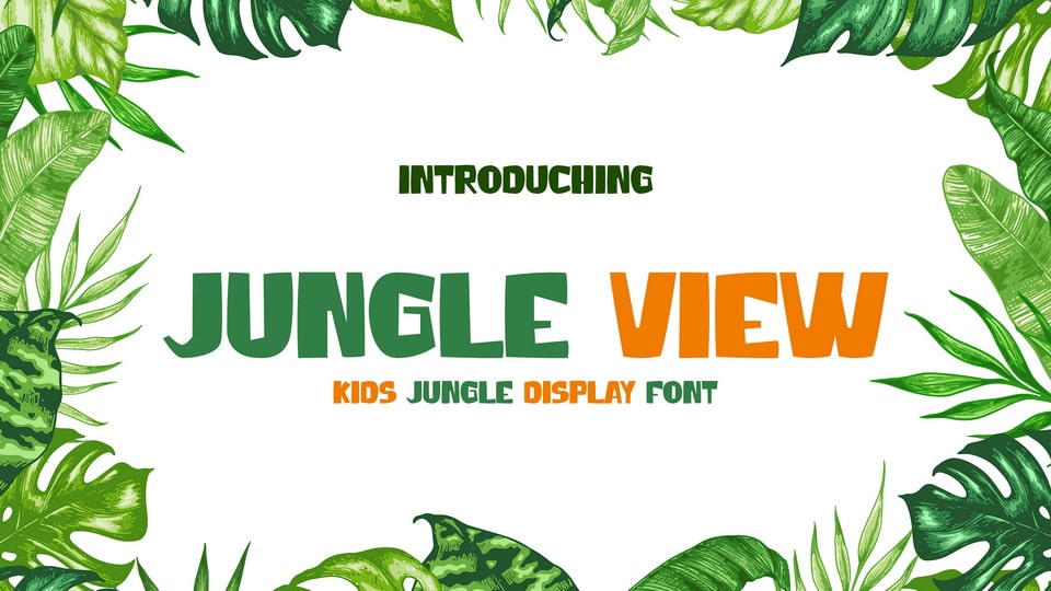

Jungle View: A Children's Display Font