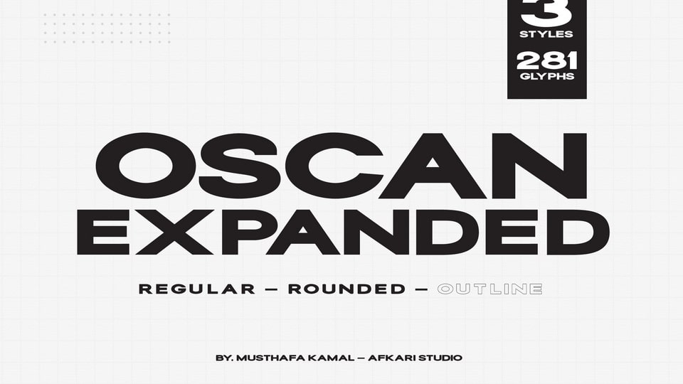 

Oscan Expanded Font - Make Your Designs Cooler