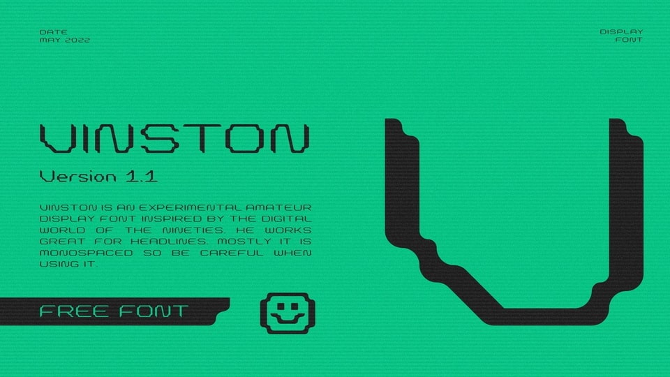 

Vinston: An Experimental Display Font
