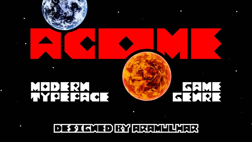 

Acome: A Modern and Bold Display Typeface