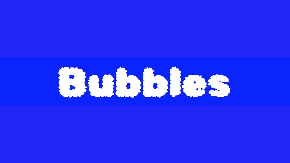 

Rubik Bubbles: A Fun and Playful Display Font Created with NaN Glyph Filters