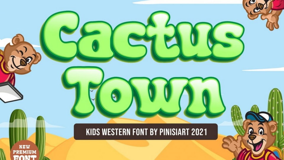 

Cactus Town: A Playful and Whimsical Font for the Wild West