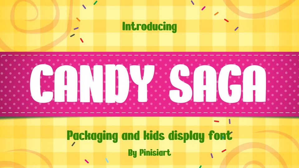 

Candy Saga: A Playful and Fun Display Font