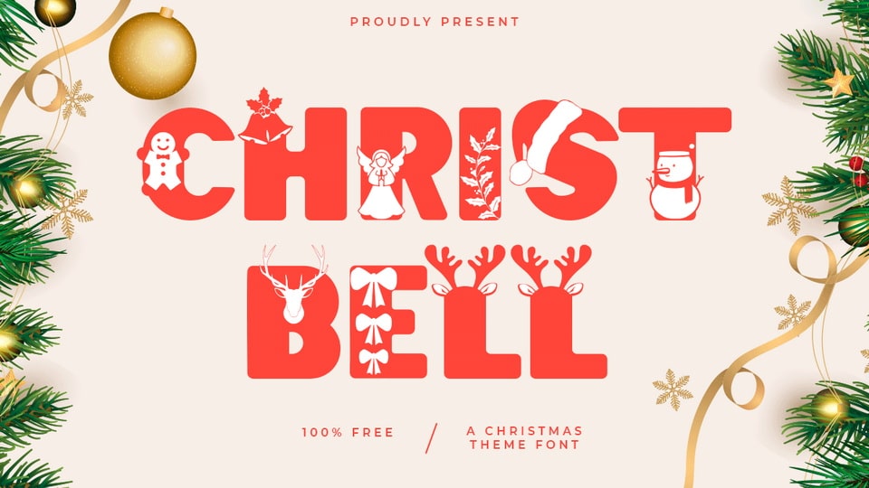 

Christbell: A Festive Display Font for Holiday-Themed Projects