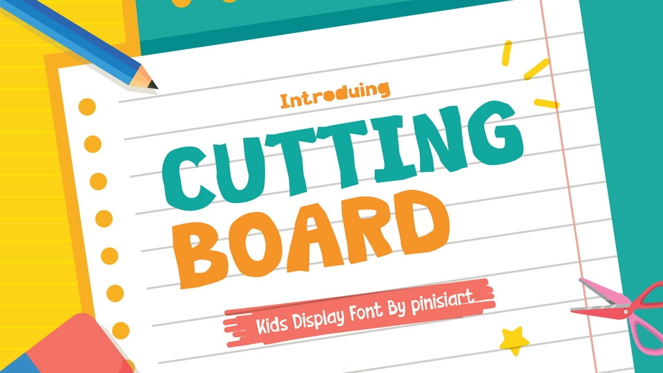 

Cutting Board - Bold and Playful Display Font