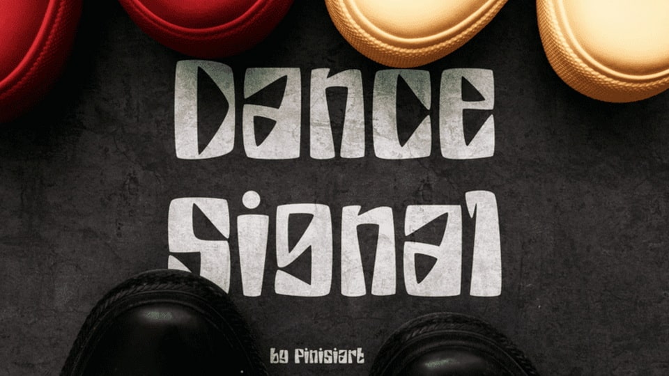 

Dance Signal: A Dance Display Font for the 70's and 80's