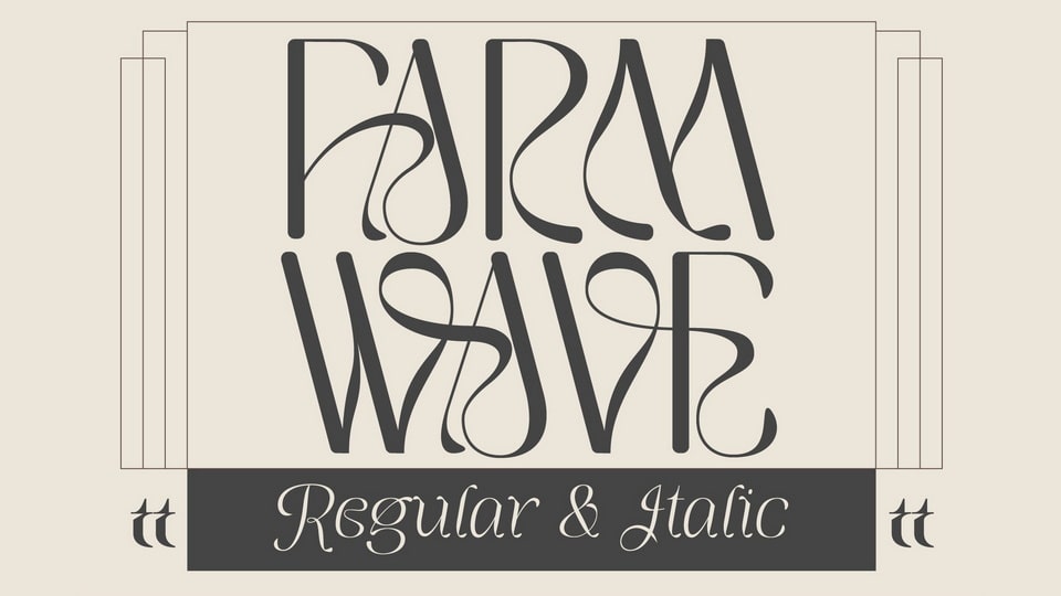 

Farm Wave: An Elegant Retro Look for Posters, Magazines, Fashion, and Beauty Branding Design