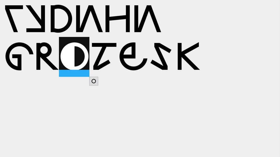 Gudini Grotesk: Bold and Experimental Display Typeface