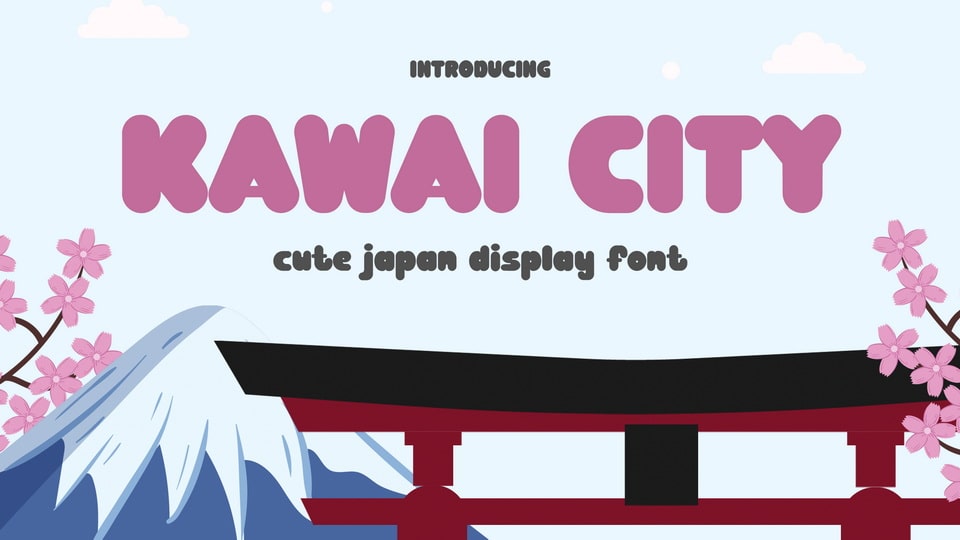 

KAWAI CITY: A Decorative Font with a Cute and Playful Aesthetic