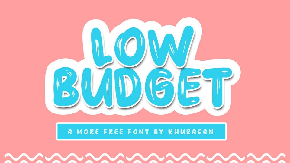 

Low Budget: A Playful and Fun Display Font