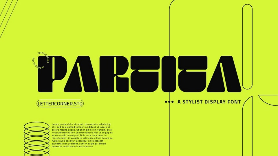 

 Partita - A Brand New Display Font