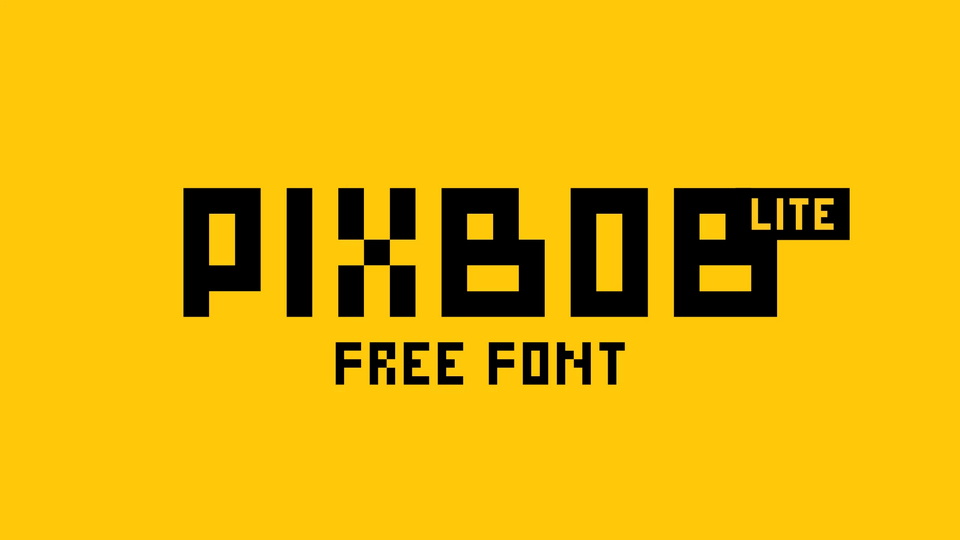 

Pixbob Lite: An Elegant Font for Pixel Art