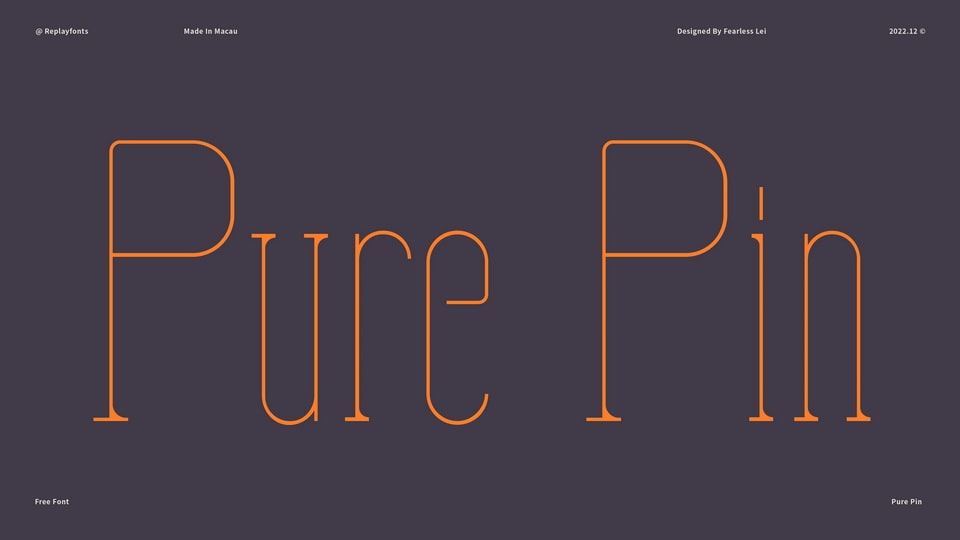 

Pure Pin: A Thin and Experimental Typeface for Modern Design Projects