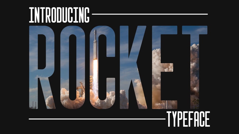 

Rocket: A Tight and Compact Display Typeface Inspired by Unica One