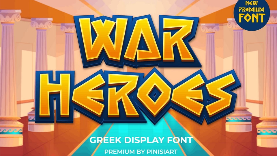 

War Heroes: A Gaming Font Inspired by Ancient Greece