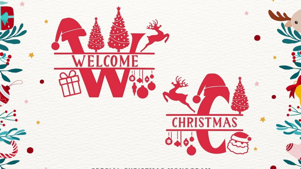 

The Welcome Christmas Monogram Font