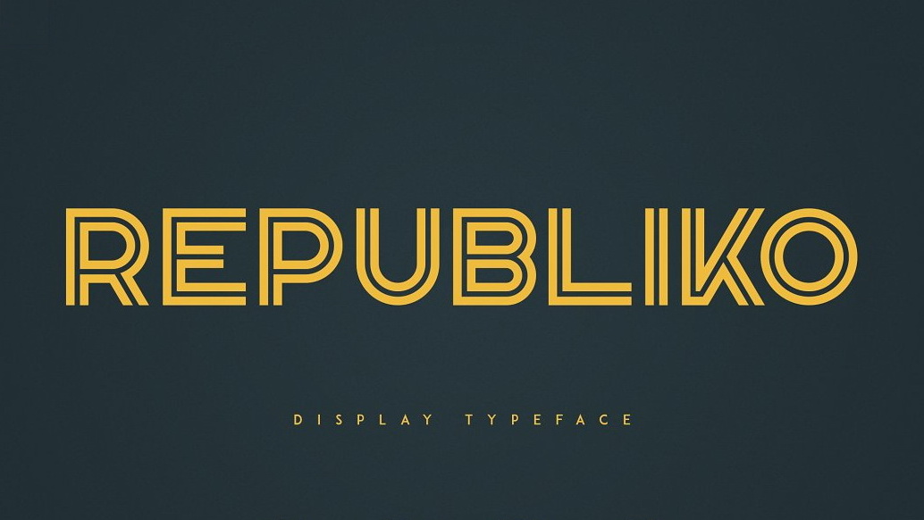 

Republiko: A Versatile and Eye-Catching Geometric Typeface
