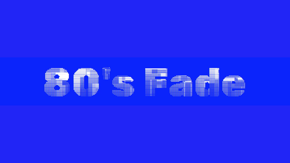

80s Fade: A Pixel Display Typeface Created with NaN Glyph Filters