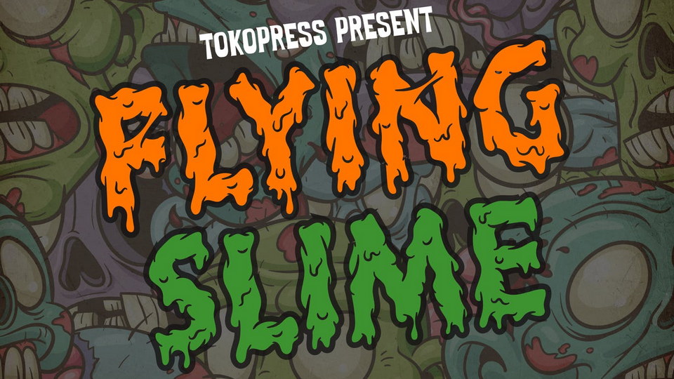 Flying Slime font: Perfect for creating a scary atmosphere
