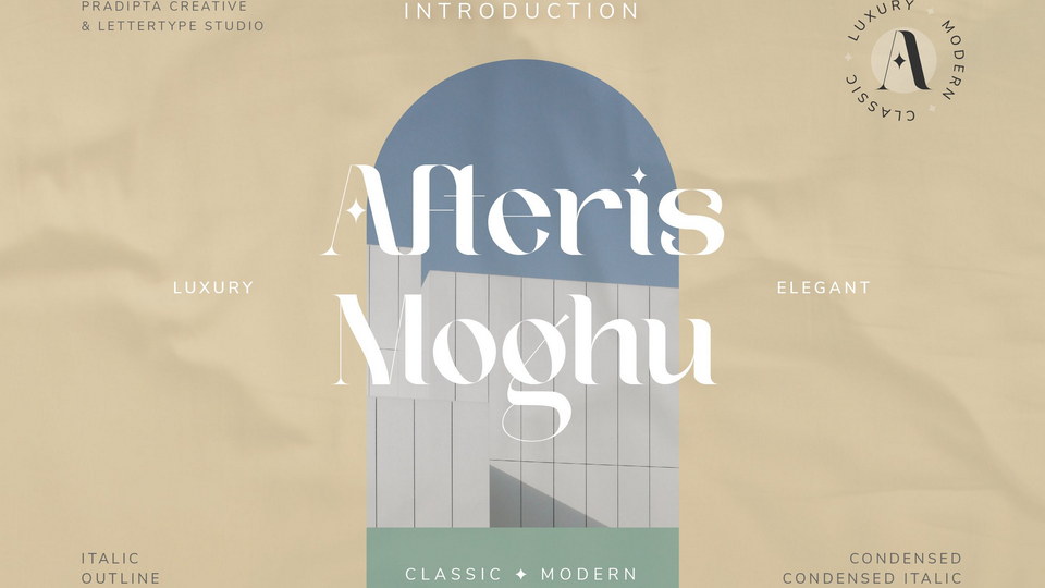  Afteris Moghu: A Contemporary Serif Font with a Nostalgic Charm