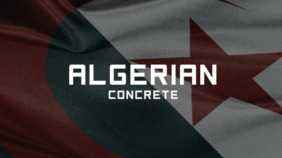 

Algerian Concrete: A Bold and Strong Display Typeface