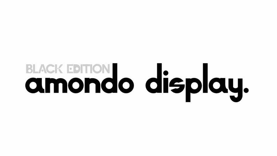 

Amondo Display Black: A Modern Geometric Font with a Bold Flair