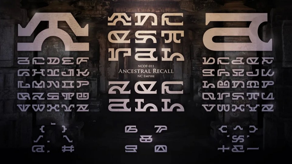 

Ancestral Recall: A Unique Display Typeface with a Bold Graphic Style