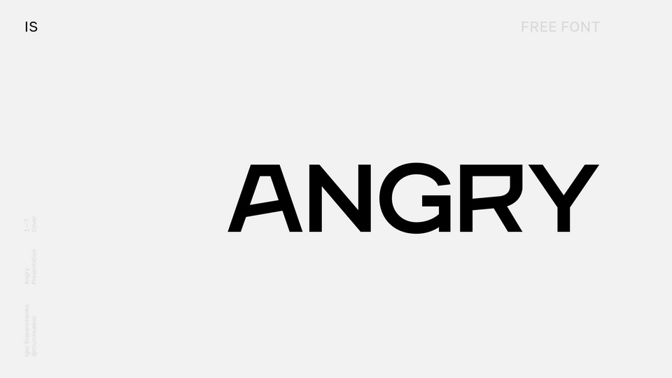 

Angry: A Daring Display Typeface Designed to Express Rage and Anger