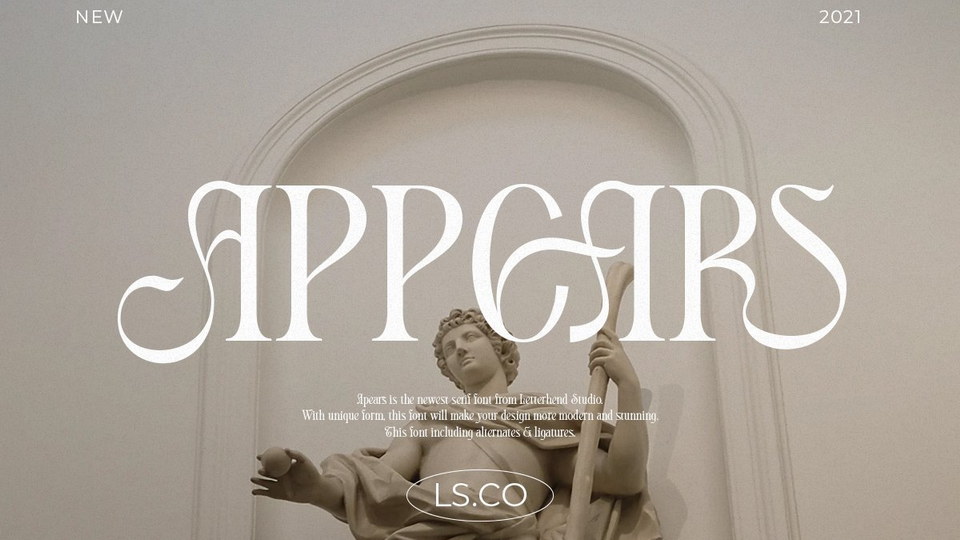 

Appears: A Sophisticated and Highly Attractive Serif Font
