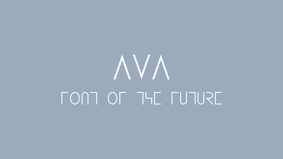  AVA Typeface: Sleek and Futuristic Font for Techno and Sci-Fi Projects