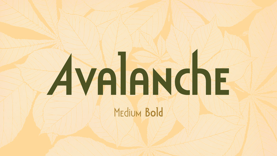 

Avalanche: A Stunning Font with an Unmistakable Art Deco Look