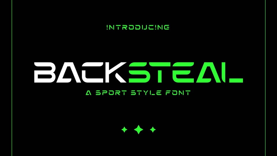

Backsteal: A Sporty and Dynamic Font for Sports-Related Design Projects