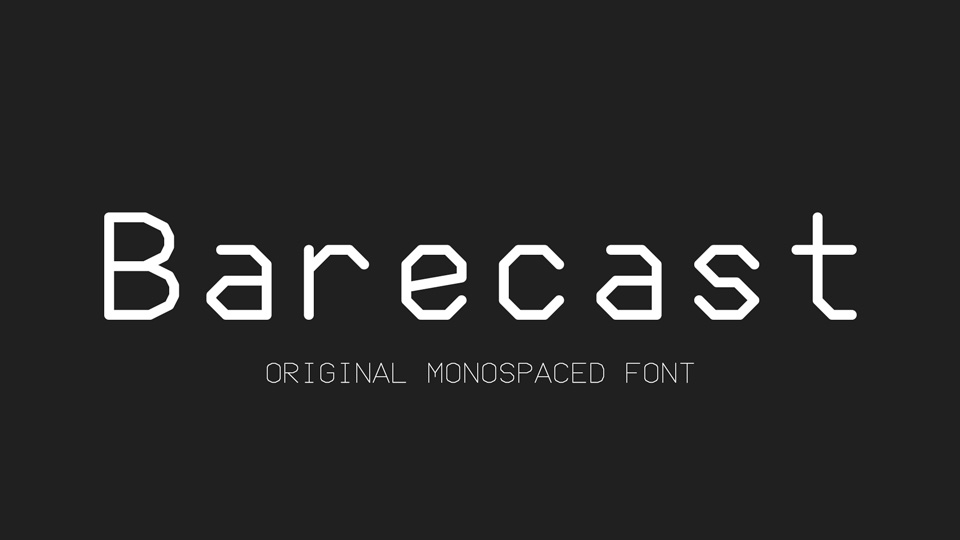 

Barecast: An Exciting New Monospaced Typeface Inspired by the Art of Silk Screen Printing on Printed Circuit Boards
