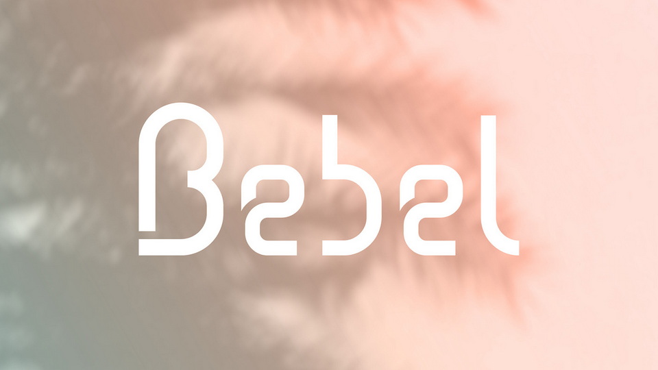 BEBEL: A Contemporary Geometric Typeface with Four Weights