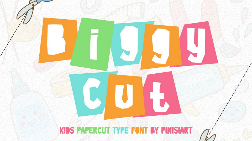 Biggy Cut font - designed especially for kids
