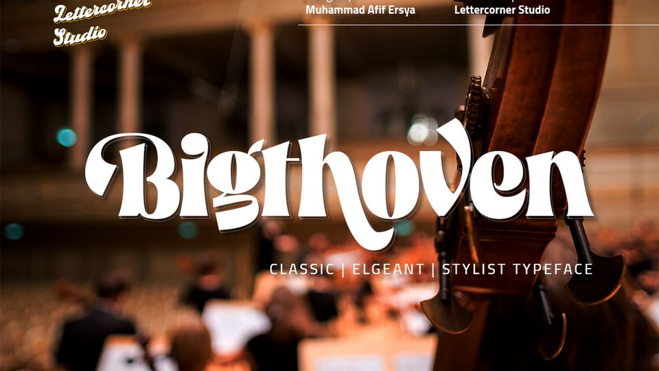 

Bigthoven: A Modern Font Family Inspired by the Work of Ludwig van Beethoven