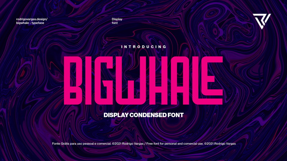 

Bigwhale: A Unique and Eye-Catching Display Font