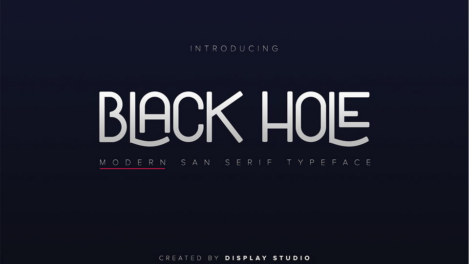 

Black Hole: A Modern and Visually Striking Sans Serif Font