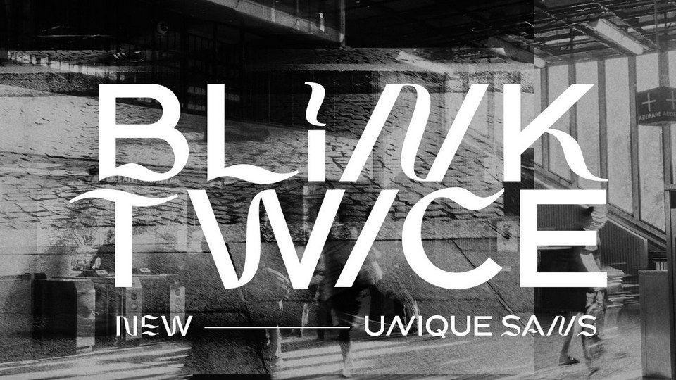 

 Blink Twice - An Innovative, One-of-a-Kind Display Font