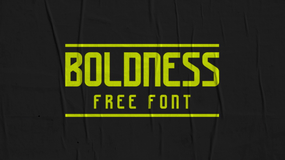 

Boldness: A Modern Sans Serif Display Typeface Perfect for Designing Bold and Eye-Catching Headlines, Posters, Logos, and Branding Materials