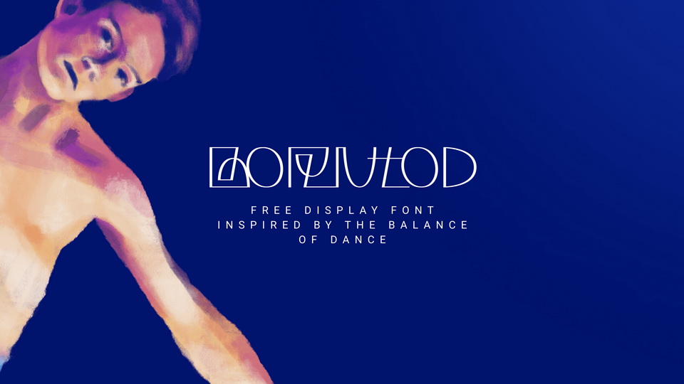 

Borntod: A Unique Display Typeface Inspired by the Balance of Dance
