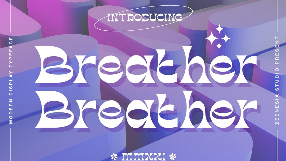Breather: Eye-Catching Display Font for Retro Charm and Playful Energy