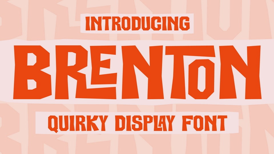 

Brenton: An Eye-Catching Display Typeface with Unique Style and Contemporary Aesthetic