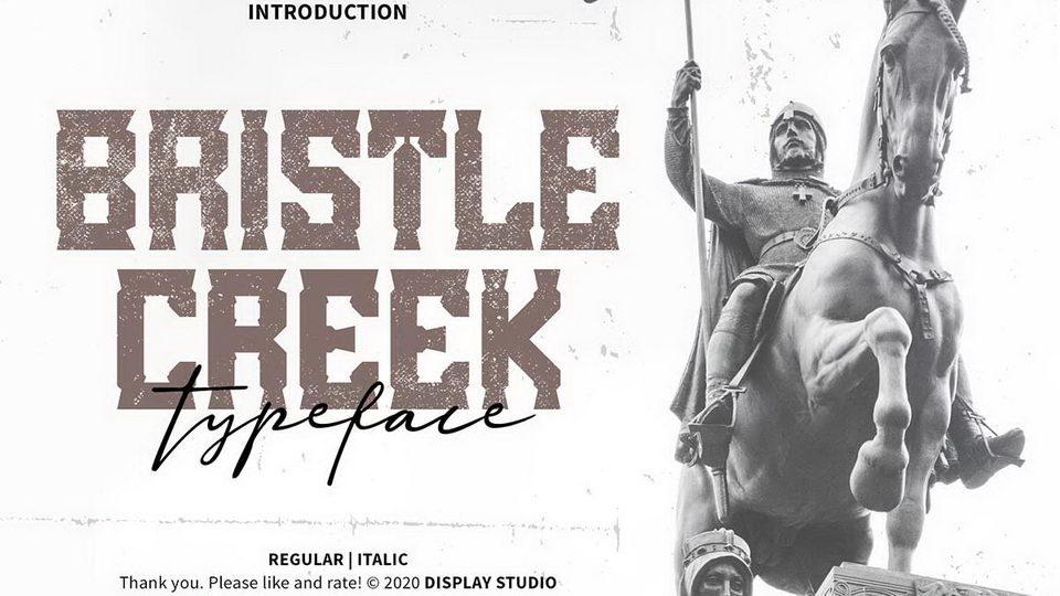 

Bristle Creek: An Eye-Catching Typeface with a Vintage Feel