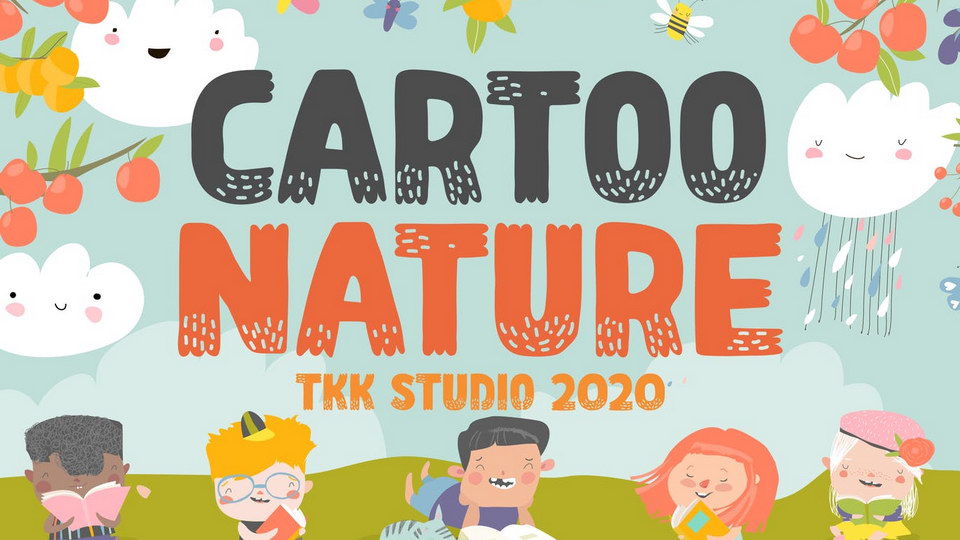 

Cartoo Nature: An Adorable and Fun Font Perfect for Projects Involving Kids
