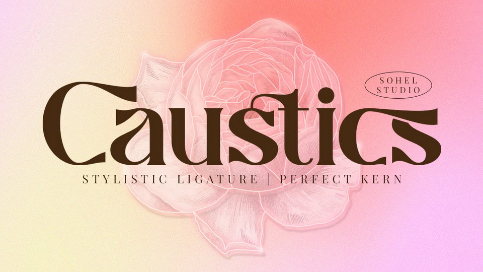 Caustics: Modern and Stylish Display Typeface for Elevating Your Design Work