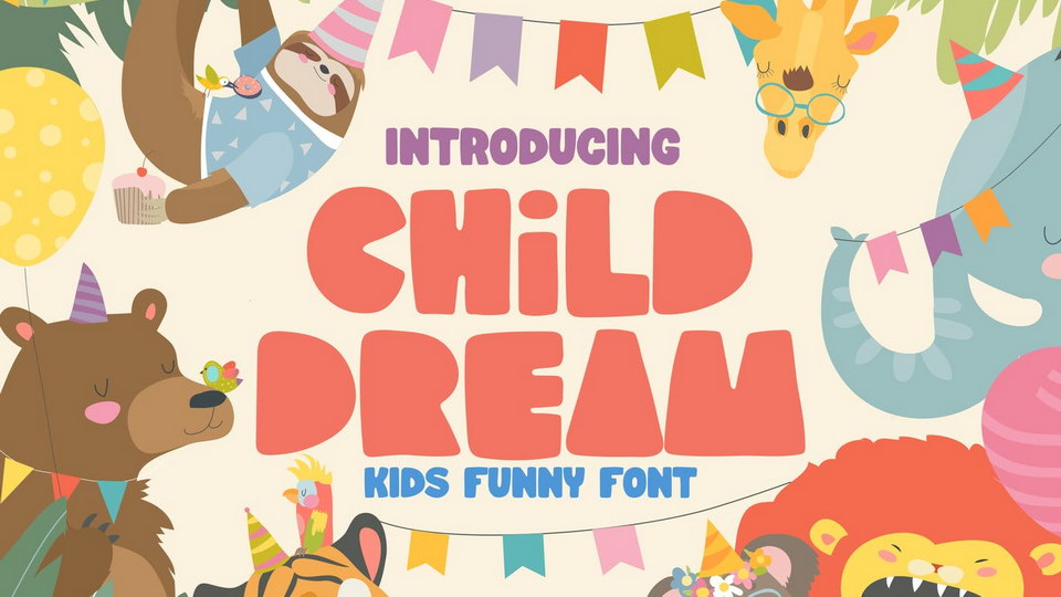 

Child Dream: A Unique and Vibrant Font Perfect for Any Project