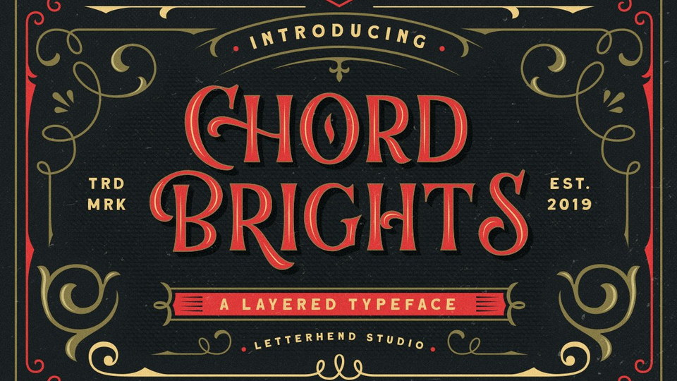 

Chord Brights: An Extraordinary Font with a Unique, Layered Design and a Nostalgic Feel