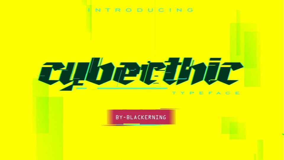 Cyberthic: A Modern Digital Gothic Font Inspired by Cyberpunk 2077 and Textura Blackletter Style